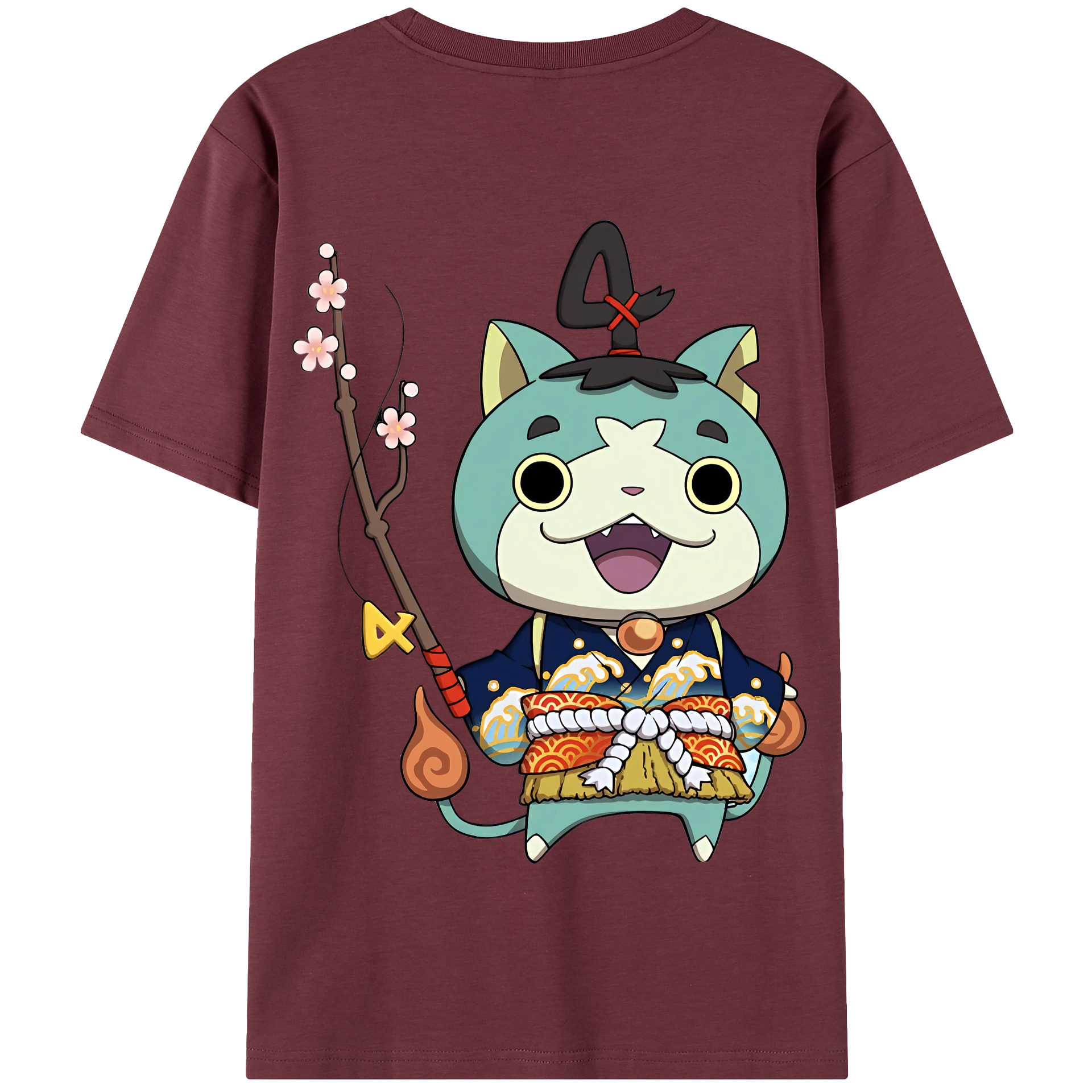 （画像用） 妖怪ウォッチ Yo-kai Watch 綿100％半袖Tシャツ（背面プリント）